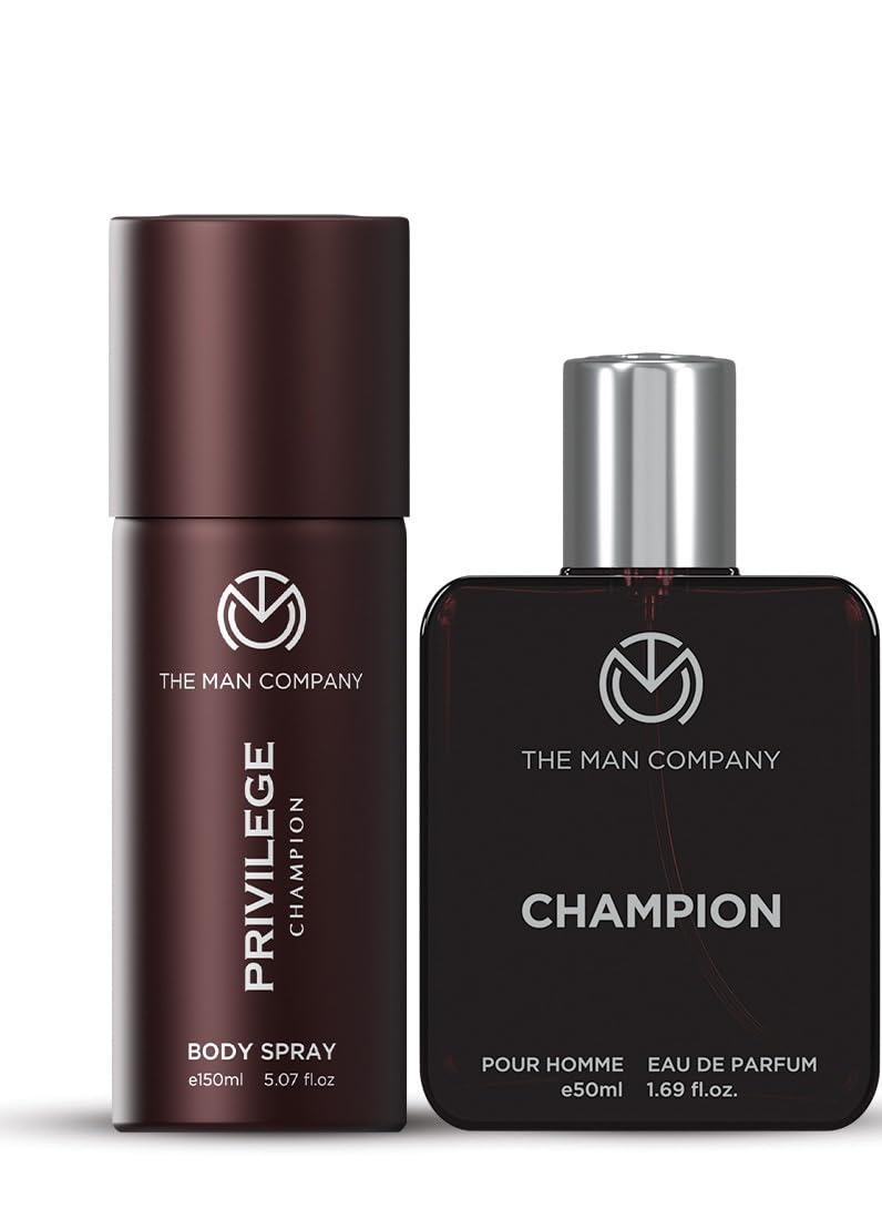 The Man Company Champion Perfume & Deo Combo for Men - Set of 2 | Premium Long-Lasting Fragrance for Him | Gift for Birthday, Anniversary-image-14