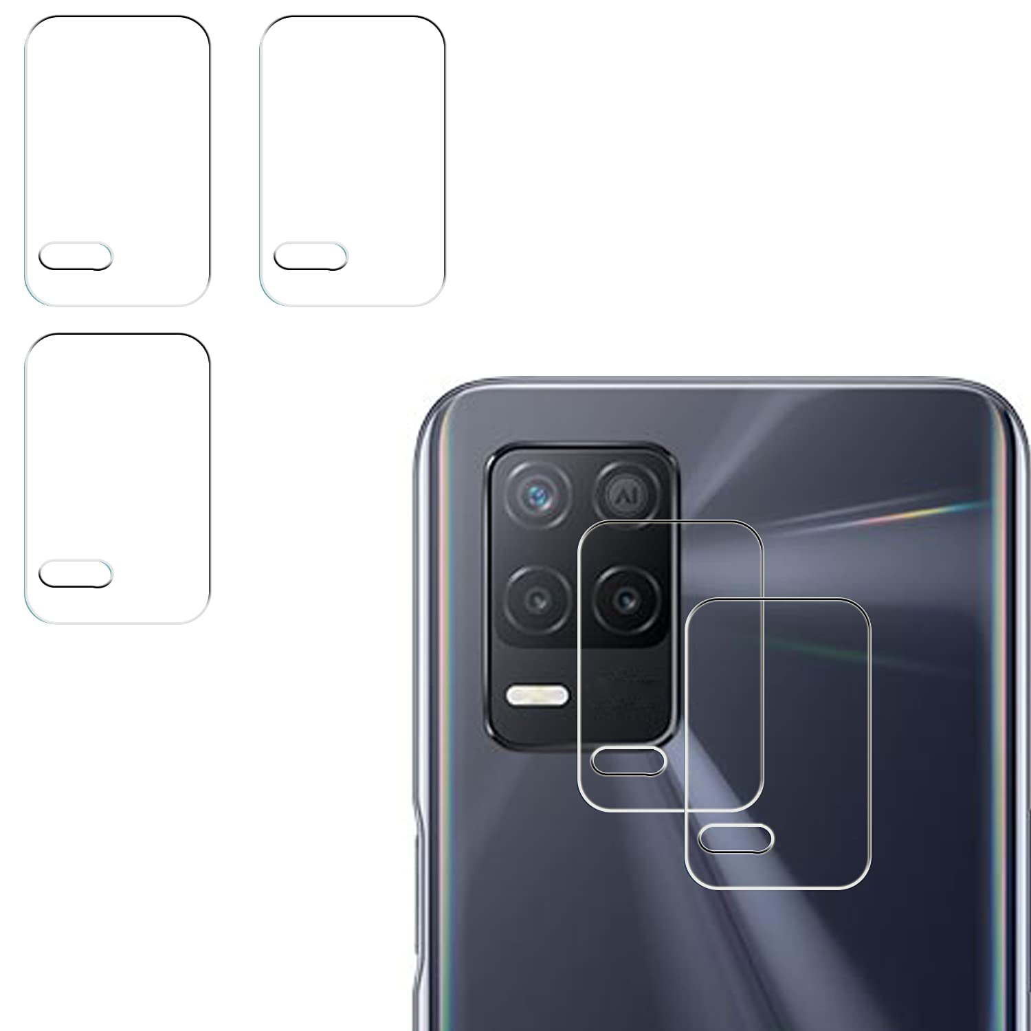 Enlinea 9H Flexible Camera Lens Protector for Realme Q3i 5G (Pack of 5)-image-10