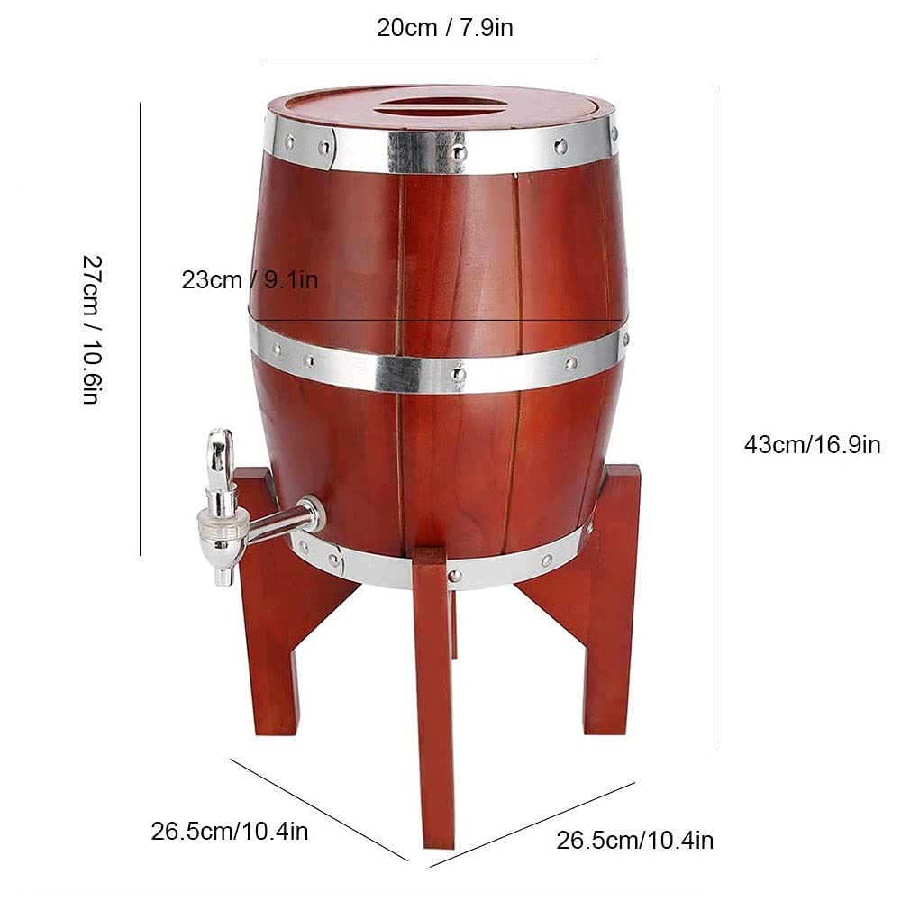 Oak Aging Barrel Whisky Barrel Dispenser Wein kübel Kein Leck mit Stand Bung Spi