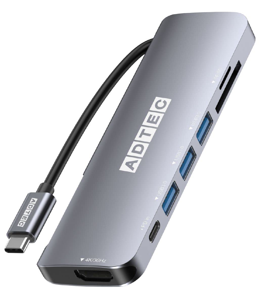 Amazon.co.jp: アドテック 7-in-1 USB-C HUB ドッキングステーション