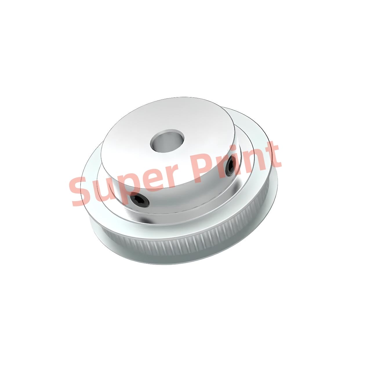 Super Print GT2 Riemenscheibe 80 Zähne 80 Teeth 5mm Bohrung 6mm Breite Zahnriemenscheibe Aluminium 80T 5mm für Voron 2.4 für 6mm Breite GT2 Zahnriemen für 3D Drucker,CNC (4 Stück)