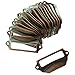 Produktbild Etikettenhalter Griff Metall Vintage Kartenhalter Label Halter Etiketten Griffe für Schublade im Apothekerschrank Aktenschrank Büro Bibliothek 69x29mm Set 20 Stück