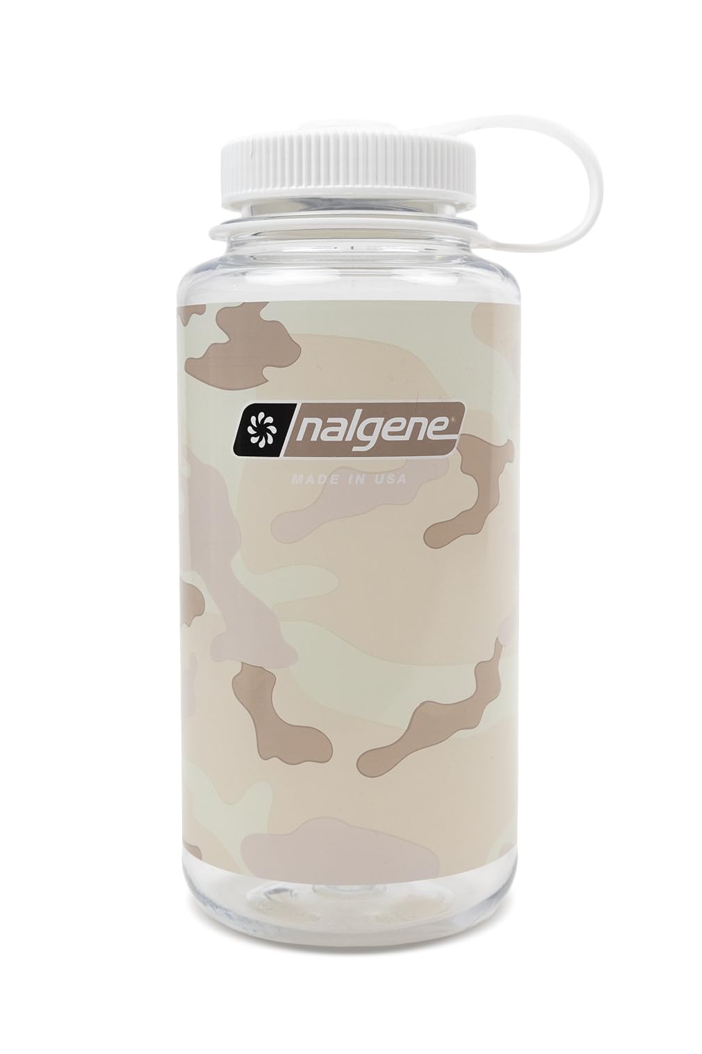 Nalgene 348823 Wide Mouth 907.2 g Clear - Camo/White