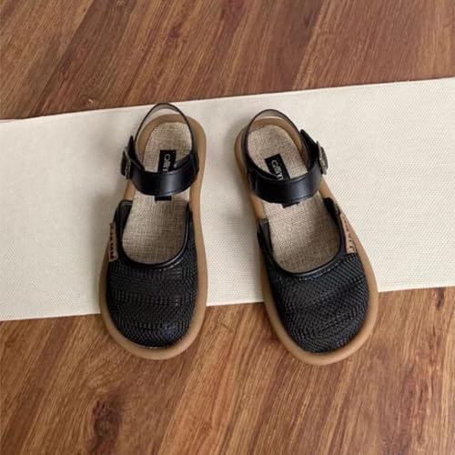 Betadog Womens Shoes Ethnic Casual Shoes Summer Fashion Hollow Breathable Flat Heel Soft Sole Casual Shoes Business Heels Women2