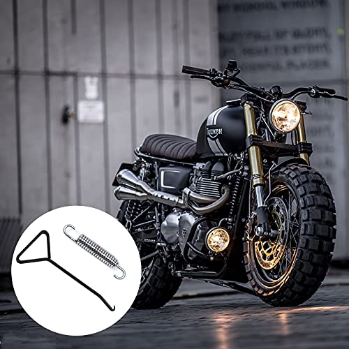 GZLCEU 10 Stk Auspufffedern Motorrad, Edelstahl Auspuff Feder 58mm mit Federhaken für Schalldämpfer Verbindungsrohr von Motorrad Roller ATV (Silber)