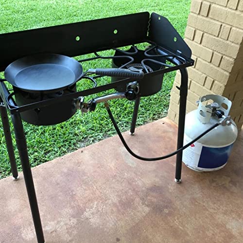 Shinestar 12Ft Propane Hose With Regulator For Propane Fire Pit, Propane Patio Heater, Gas Grill And More, 3/8 Inch Female Flare #TOP5