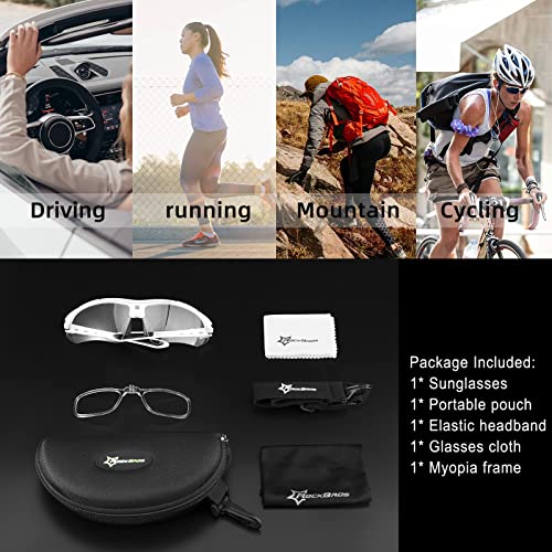 ROCKBROS Lunettes Vélo de Route VTT Photochromique Hommes Femmes, Cyclisme Lunettes de Soleil Sport VTT Pêche Running Course - Image 6