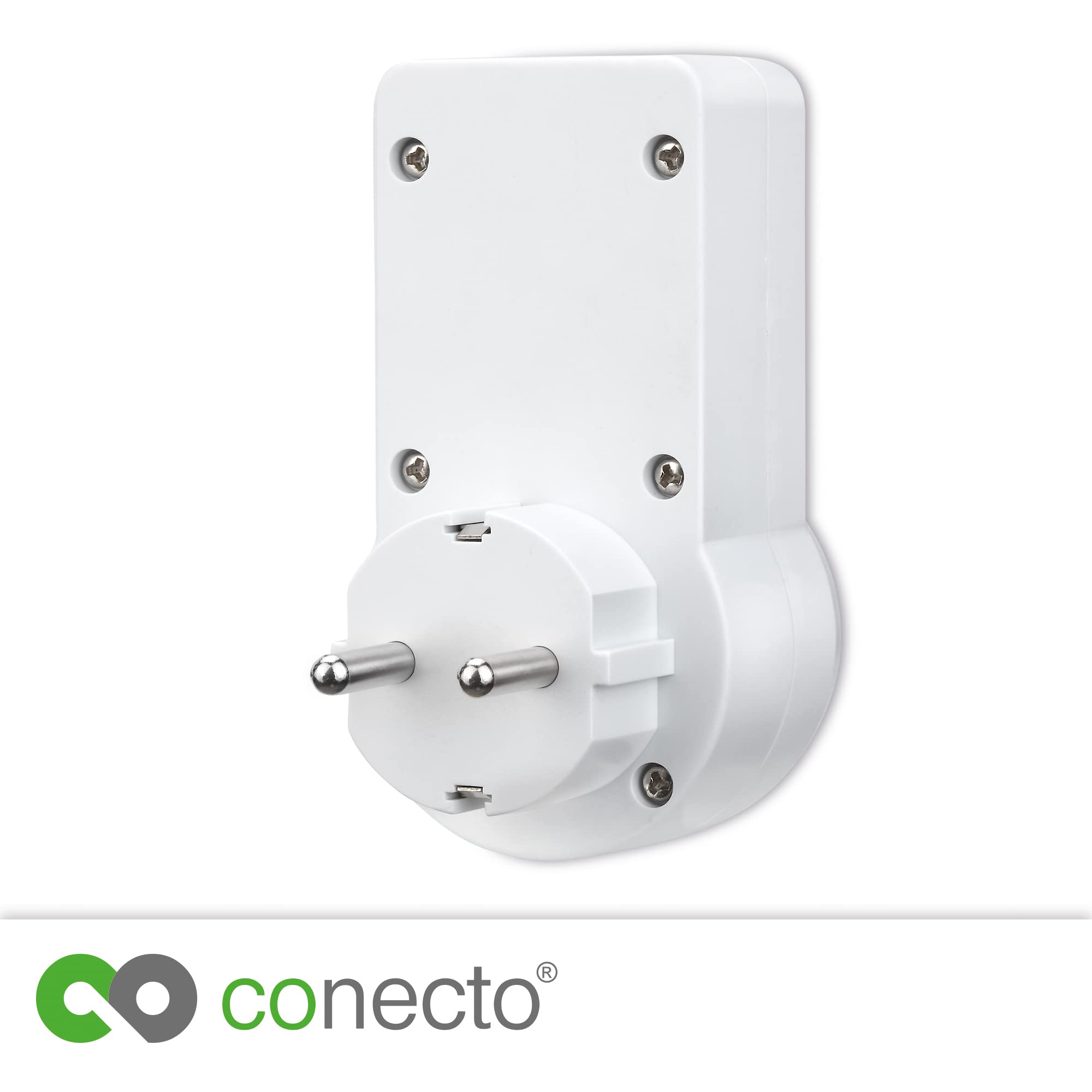 Conecto Rilevatore di movimento a infrarossi, per prese, angolo di rilevamento 120°, installazione interna, IP20, bianco SA-CC50212-W (presa tedesca)