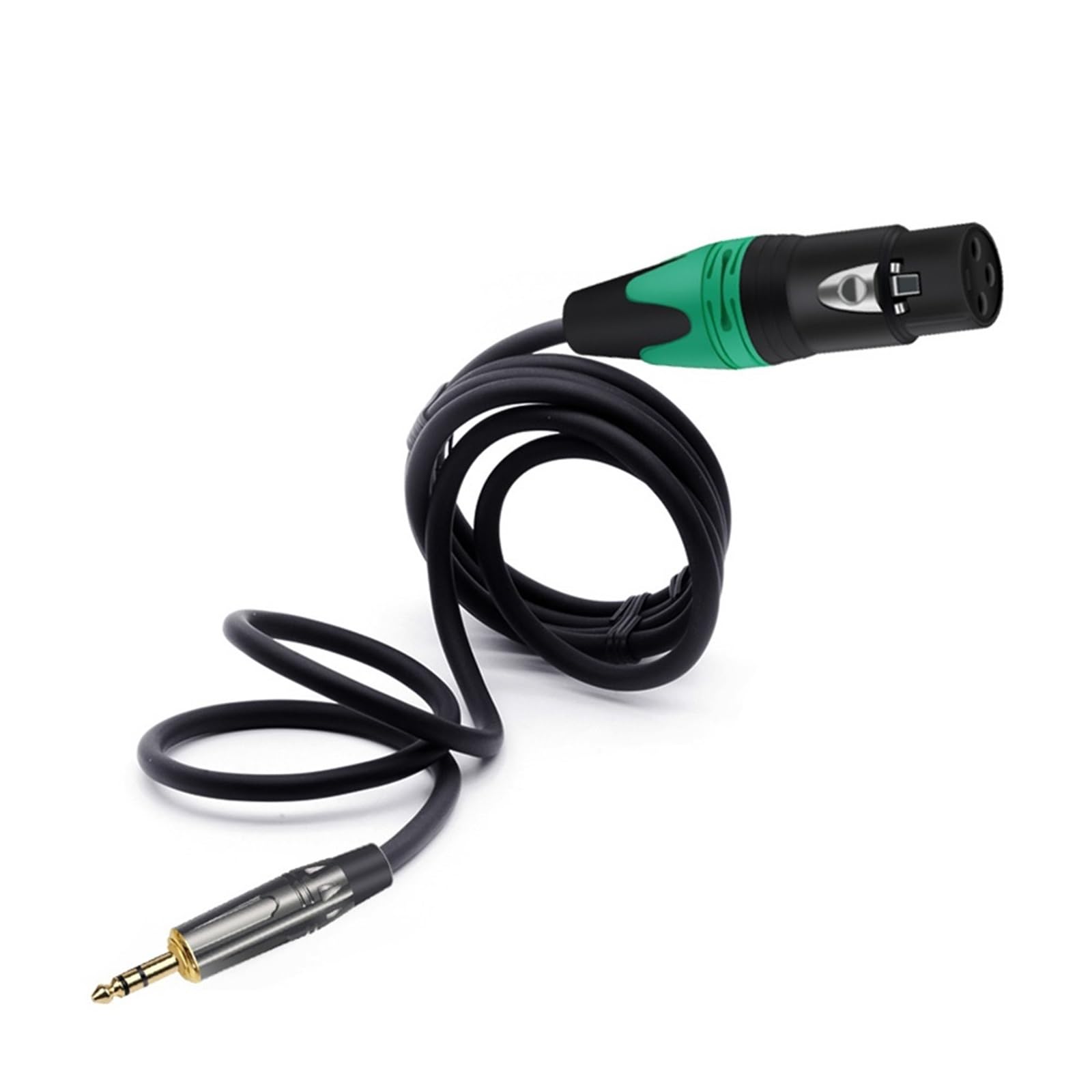 Gniazdo stereo 3,5 mm 3-pinowe męskie na XLR żeńskie ćwierć cala zbalansowany kabel mikrofonowy do kabla XLR 1 sztuka (kolor: czerwony czarny, rozmiar: 8 m)