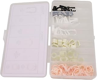 Juego completo de 70 clips de retención de línea de combustible compatibles con automóviles Ford, organizados en caja de almacenamiento resistente