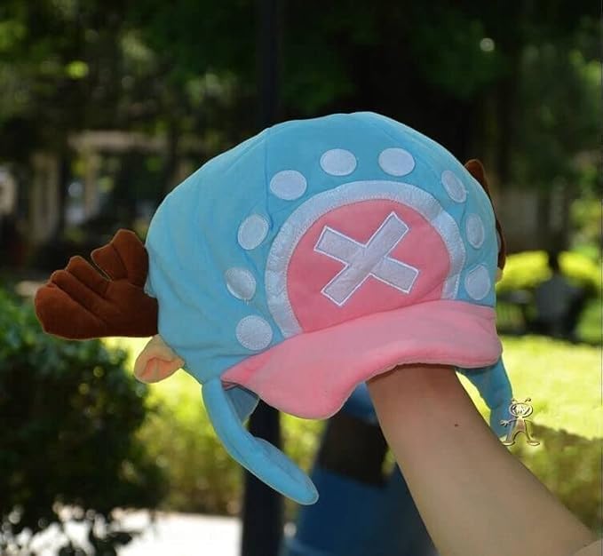 Filitask Chopper Hat for Kids Cosplay Accessories, Plush Chopper One Novelty Funny Piece Anime Costume