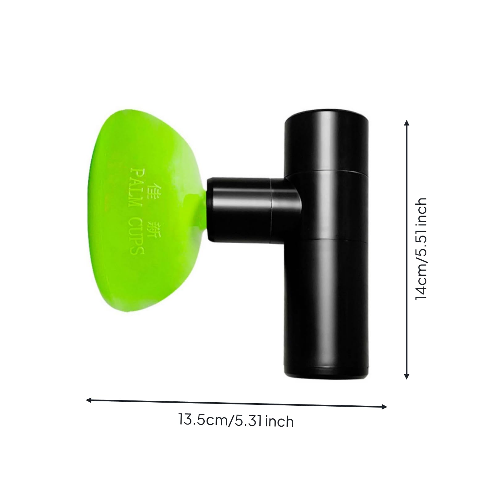 Amagogo Cup Dispositivo Portatile a Percussione Elettrica Massaggiatore per Tapping Testina a Coppa Concava Silicone Corpo in Alluminio Impugnatura Facile da, Stile Economico Di Livello Base