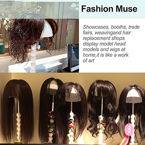 Fdbjulyy 3 Pcs Wig Stand Plastic Wig Holder For Styling 25-48Cm Adjustable Height Hat Cap Diy Display For Short Long Wigs Portable Folding Portable Hat Head Stand Mannequin Head Easy Assembly Stable #TOP5