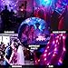 NEQUARE Disco Ball DJ Party Lights Sound Activated with Remote Control Strobe Lamp 7 Modes Stage Light for Home Room Dance Parties Karaoke Halloween Christmas Birthday Decorations[3-Pack]