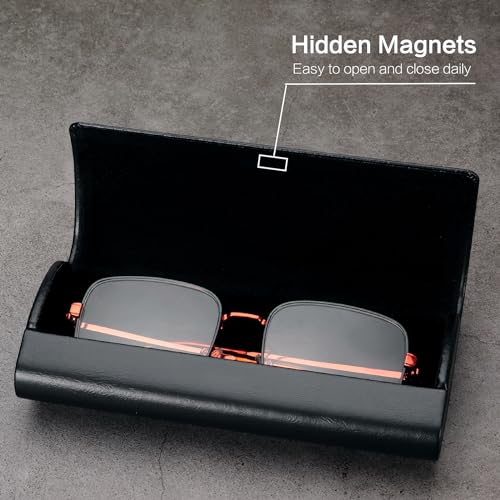 Image of Vemiss Hard Shell Eyeglass Cases, Lightweight Portable Glasses Case for Women Men