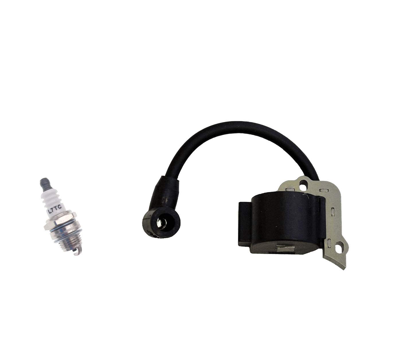 PARTSRUN COIL Ignition Module + Spark Plug for MTD Troy Bilt Craftsman 753-04324 TRIMMER BLOWER,ZF289-XHHS