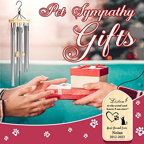 Touber Loss Of A Cat Sympathy Gift, Personalized Cat Memorial Wind Chimes, Gift For Loss Of Cat, Pet Memorial Gifts Cat, Cat Remembrance Gift, Cat Bereavement Gifts #TOP4