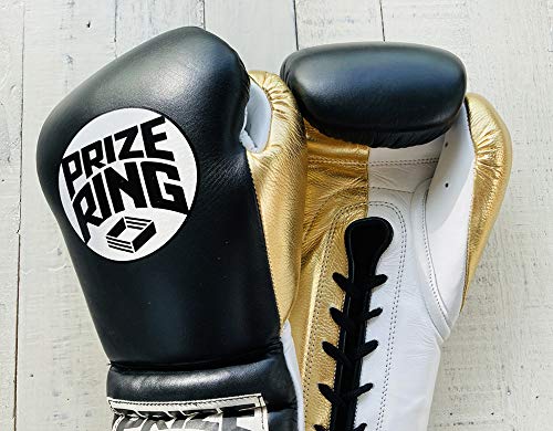 楽一番 本革製Pro-Training 黒／ゴールド Amazon.co.jp: PRIZE RING/プライズリング “Pro-Training” ボクシング
