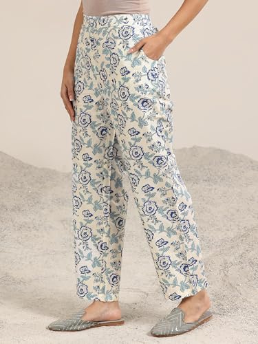 Image of Libas Printed Silk Blend Straight Kurta with Trouser and Dupatta