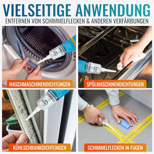 AKTIV Schimmelentferner Gel für Wand, Bad, Fliesen, Fugen & mehr – inkl. Dosierspitze, 120 g