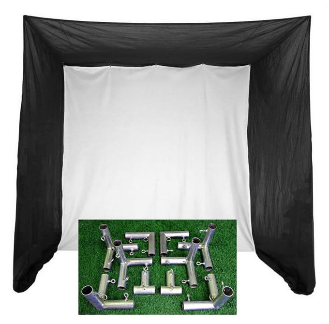 Cimarron Heavy-Duty Tour Simulator Golf Net with Frame Kit in 5'x10'x10'