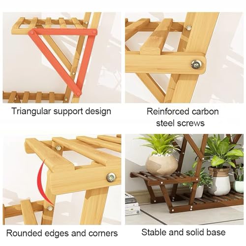 Étagère pour plantes structure stable multi-niveaux pour pots de fleurs - 4