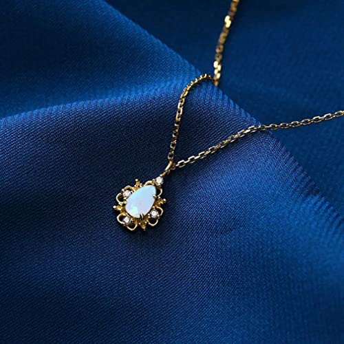 Collier opale de synthèse : le cadeau d'anniversaire idéal avec pierre de naissance - 2