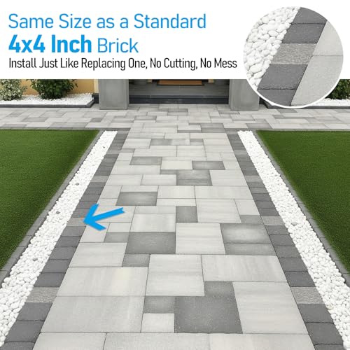Image of LEONLITE 4-Pack Paver Light 4x4 Inch 5CCT Brick Lighting for Pavers