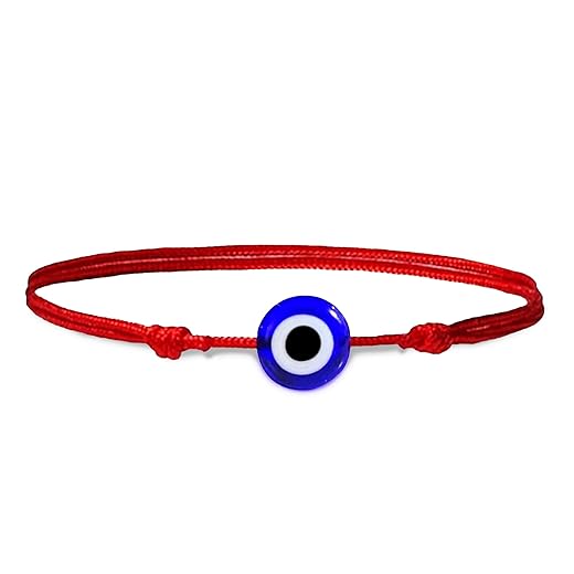 Evil Eye Protection Bracelet - Adjustable Red String Talisman Amulet - Handmade Lucky Strand Bracelet for Men and Women - Good Luck Charm, Energy Shield, Kabbalah Red String of Fate, Mal de Ojo