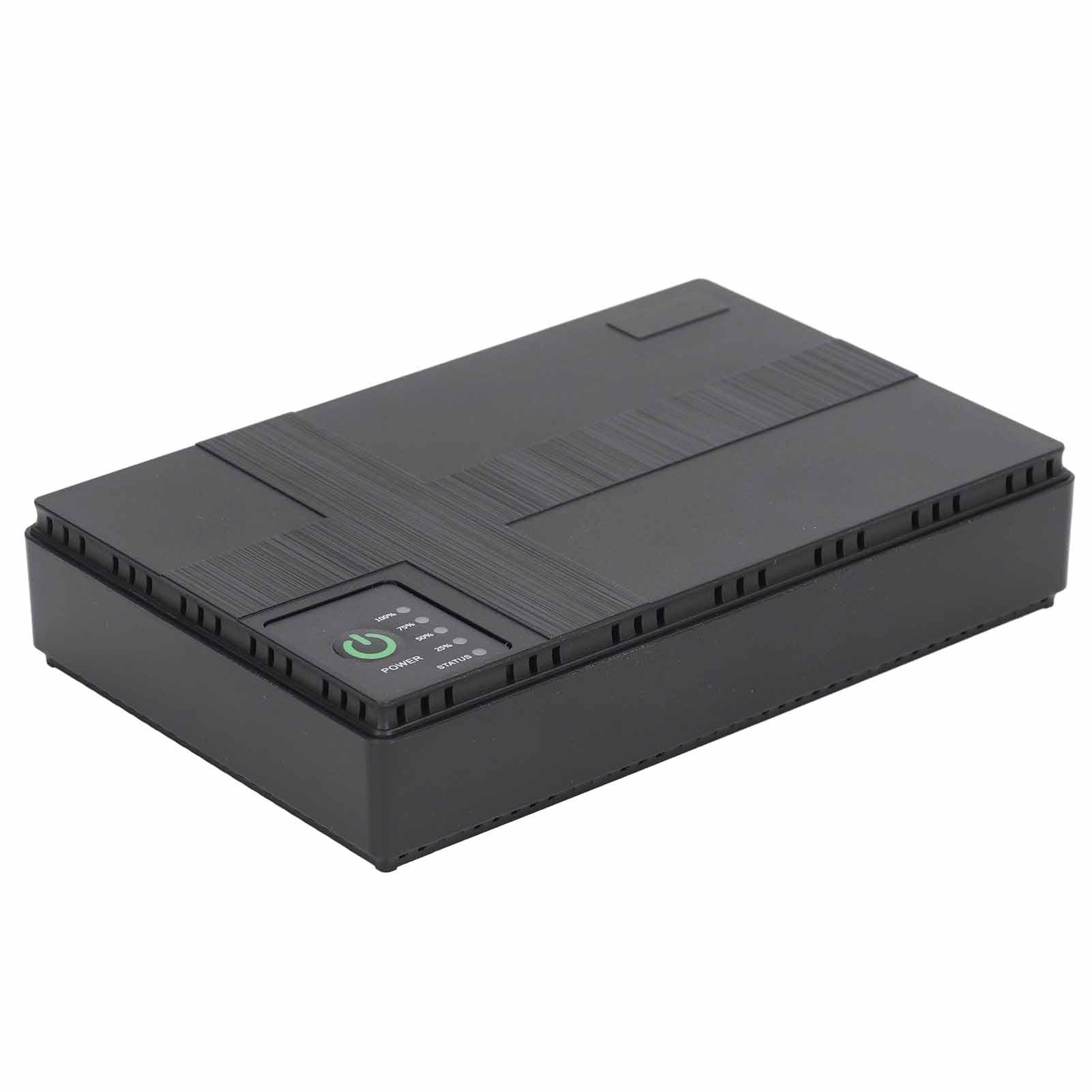 Cocoarm Katę Kopii Zapasowej Baterii Black Mini UPS, Zasilanie Baterii Zapasowej 10400 MAh, Zasilacz Nieprzerwany 5V 9V 12V 2A Poe 15V 24V 1A (wtyczka UE)