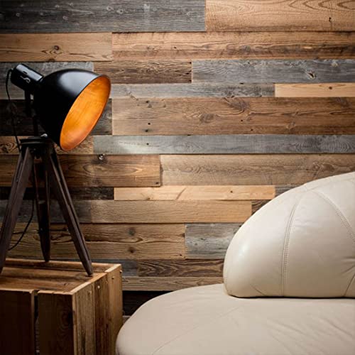 Parement Bois Antik - Boite de 0,8 m² | Lambris Bois Vieilli Effet 3D