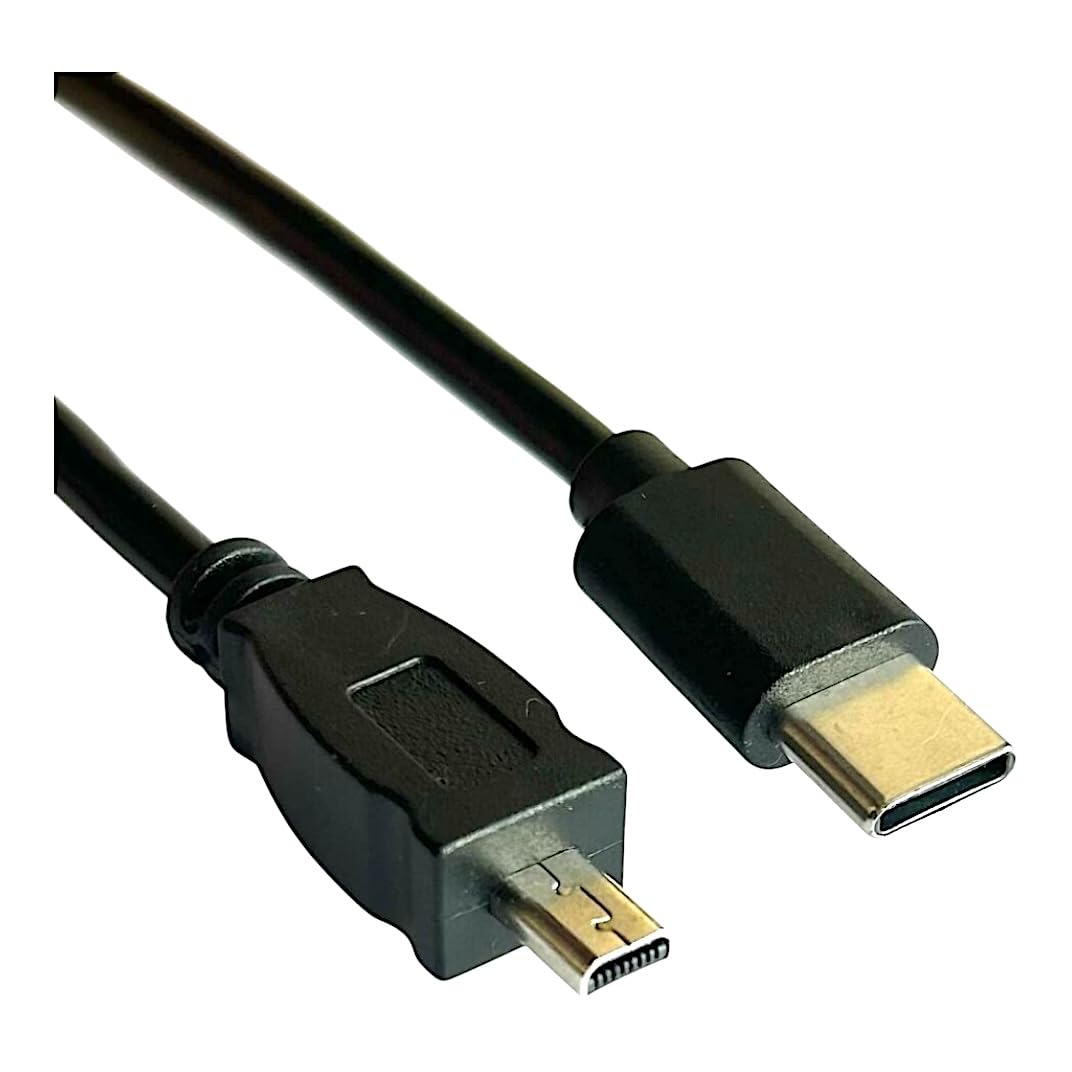 Amazon.co.jp: USB タイプC (オス) - mini 8ピン (オス) 短い ケーブル