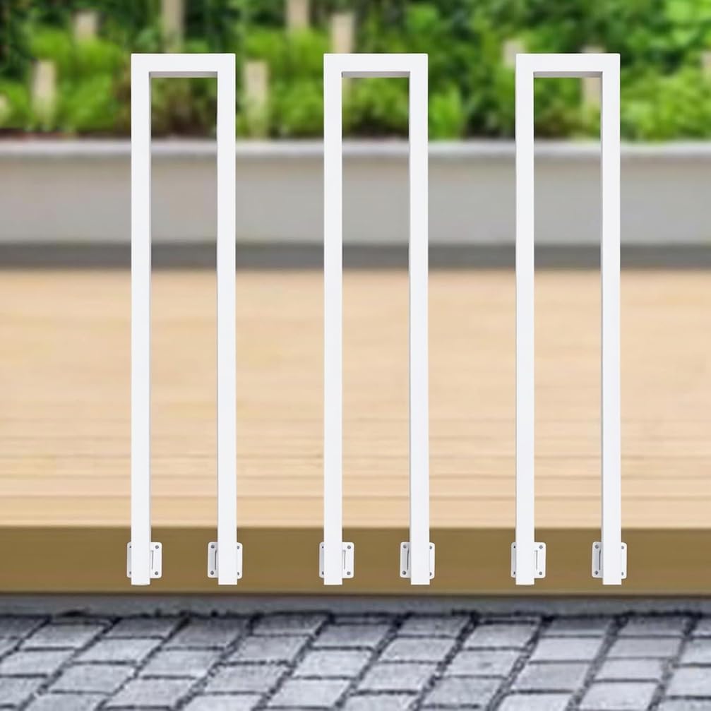 Indoor Stair Railing Adjustable U Shaped Stair Rail Height 35 110cm Outdoor Steps Railing for Garden House Entrance Backyard Safety Durable & Stylish Design