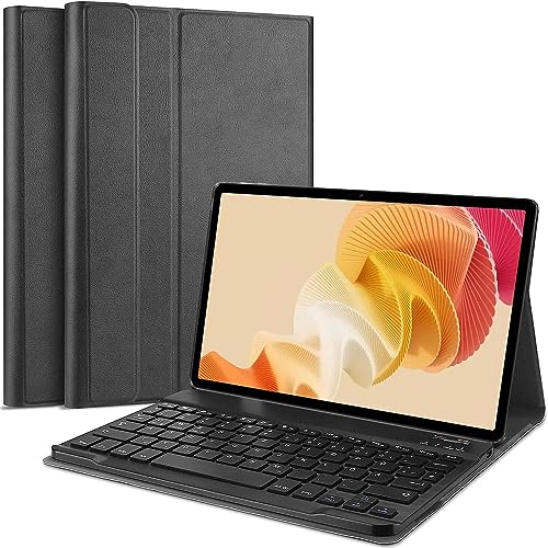 Image of HOM Tri Fold Wireless Bluetooth Keyboard with Detachable Tablet Case Cover for Realme Pad 2 Tablet 11.5 inch