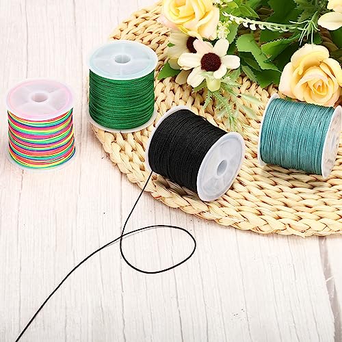 Hilo de nylon de 0,8 mm para tejer pulseras y collares sin enredos 7