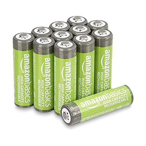 Amazon Basics 12 Pack AA Rechargeable Batteries Cover