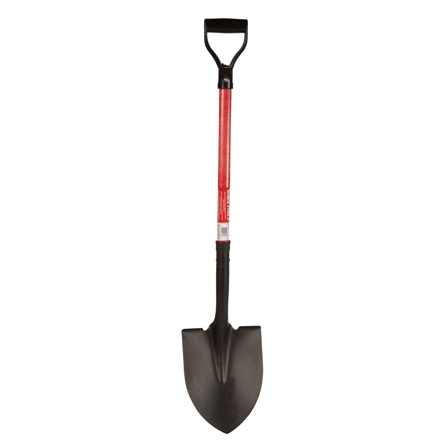 Emsco Group 1235-48 Cavex Workforce Tools Round Point Sturdy 28” Fiberglass Handle-Heavy Duty 16 Gauge Steel Head Garden Shovel Spade