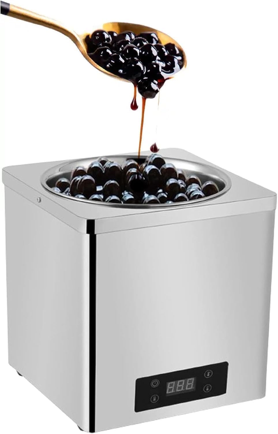 FHRKA 3/7L Pearl Tapioca Heating Machine, 40-100℃ Warming Machine For Milk Tea Bakery Dessert Shop,easy cleaning (3L)