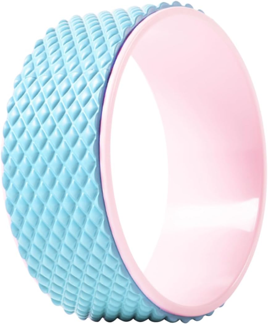 Yardwe Yoga Wheel for Backbend and Deep Tissue Massage Cushioned Yoga Training Tool for Stretching and Flexibility