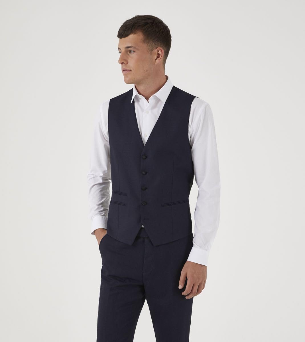 Skopes Uomo Newman Dinner Waist Coat in Navy 34 a 62 Regolare