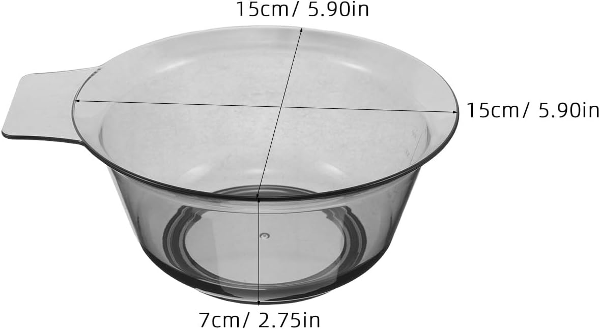 4pcs Hair Dye Bowl: Clear Hair Dye Mixing Bowl - Plastic Container for Hairdressers Coloring Or Oil Treatments - Toning Tub Dyeing Container