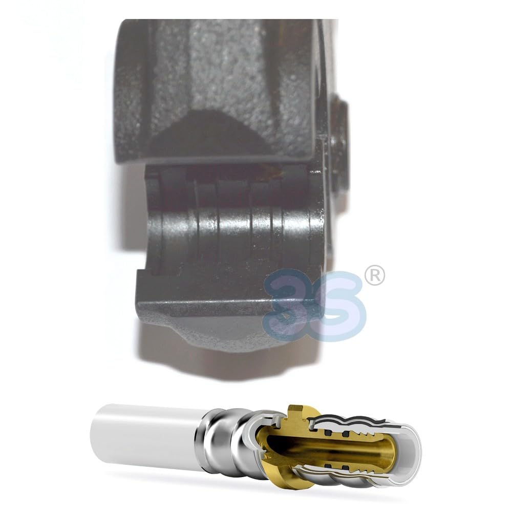 3S SuperSamaStore Mordaza de Presion Pinza para Prensadora Perfil TH Ø 50 mm Empalmes Multicapa