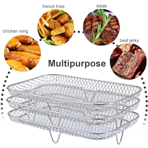 Rack de friteuse à air pour éviter les aliments attachés et optimiser l'espace de cuisson - 8