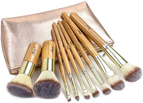 Matto Makeup Brushes 9-Piece Makeup Brush Set Foundation Brush with Travel Makeup Bag