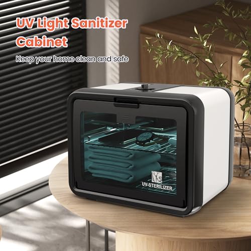 SalonDepot Caixa de desinfecção profissional com desinfetante UV, capacidade de 8 L, para ferramenta