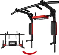 ONETWOFIT Falra szerelhető húzódzkodó bar, dip állvány, otthoni edzőgép 440 kg terhelhetőség - black 1