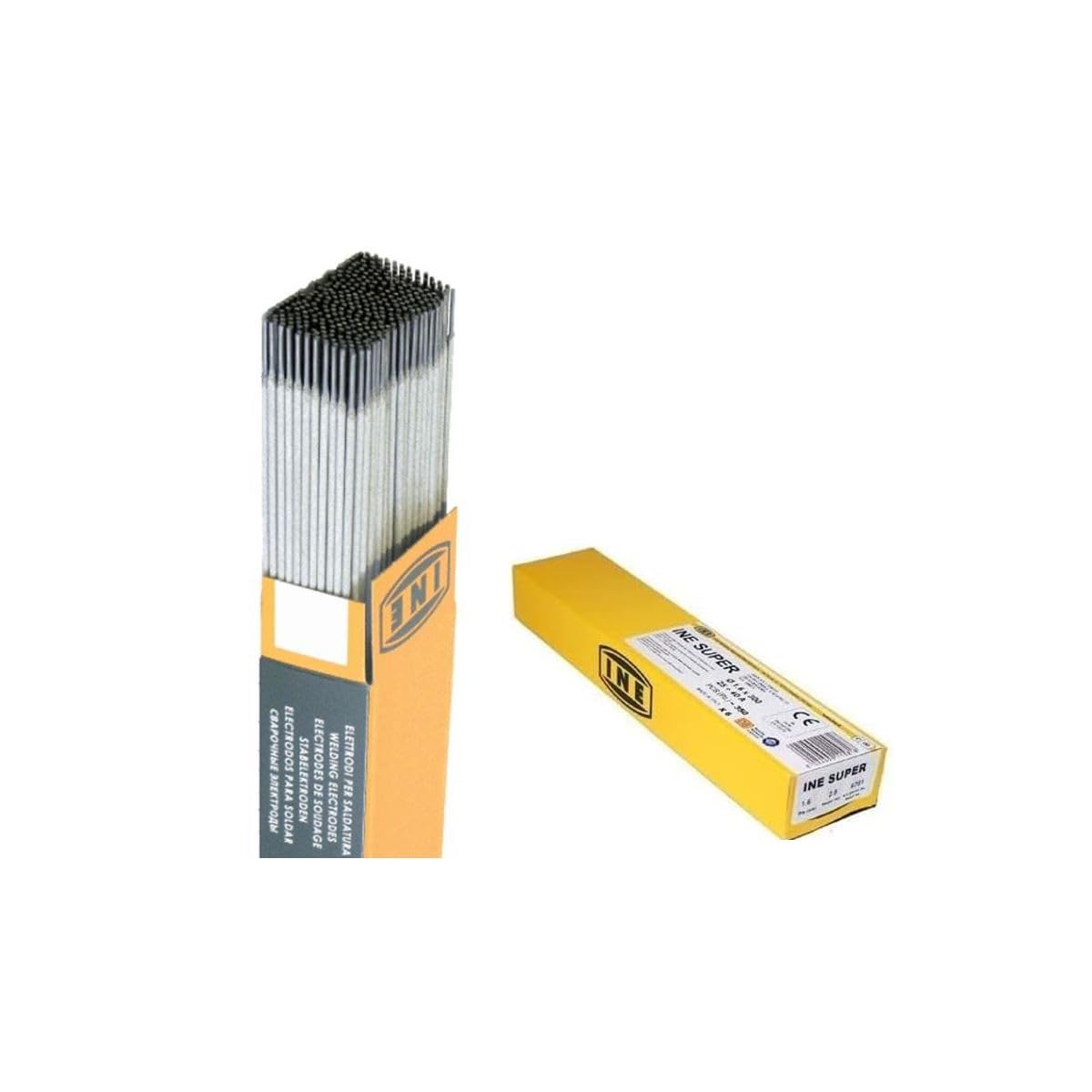 INE Elettrodi rutilo 1.6x300mm saldatura ad arco Acciaio bacchetta rivestita scatola 350 pezzi