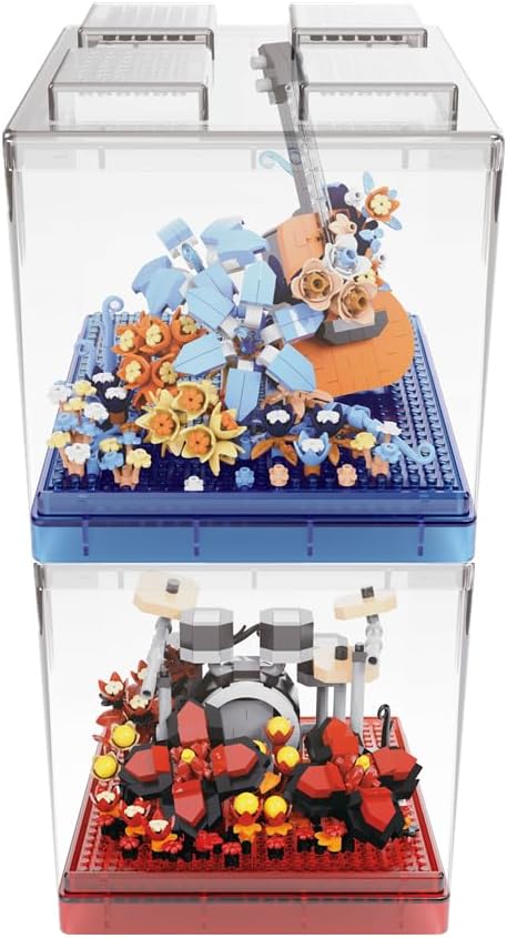 Miniatura 5 de Kadablk Microbloque de instrumentos musicales, juego de bloques de construcción clásicos famosos, más de 1500 unidades para adultos y niños (juego