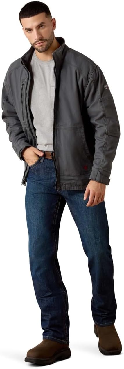 ARIAT mens Fr Duralight Stretch Canvas Field Jacket - Image 4