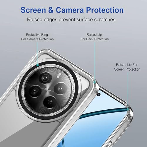 Image of amazon basics Back Case Cover for Realme 12 Pro Plus 5G (Polycarbonate, Thermoplastic Polyurethane Transparent)